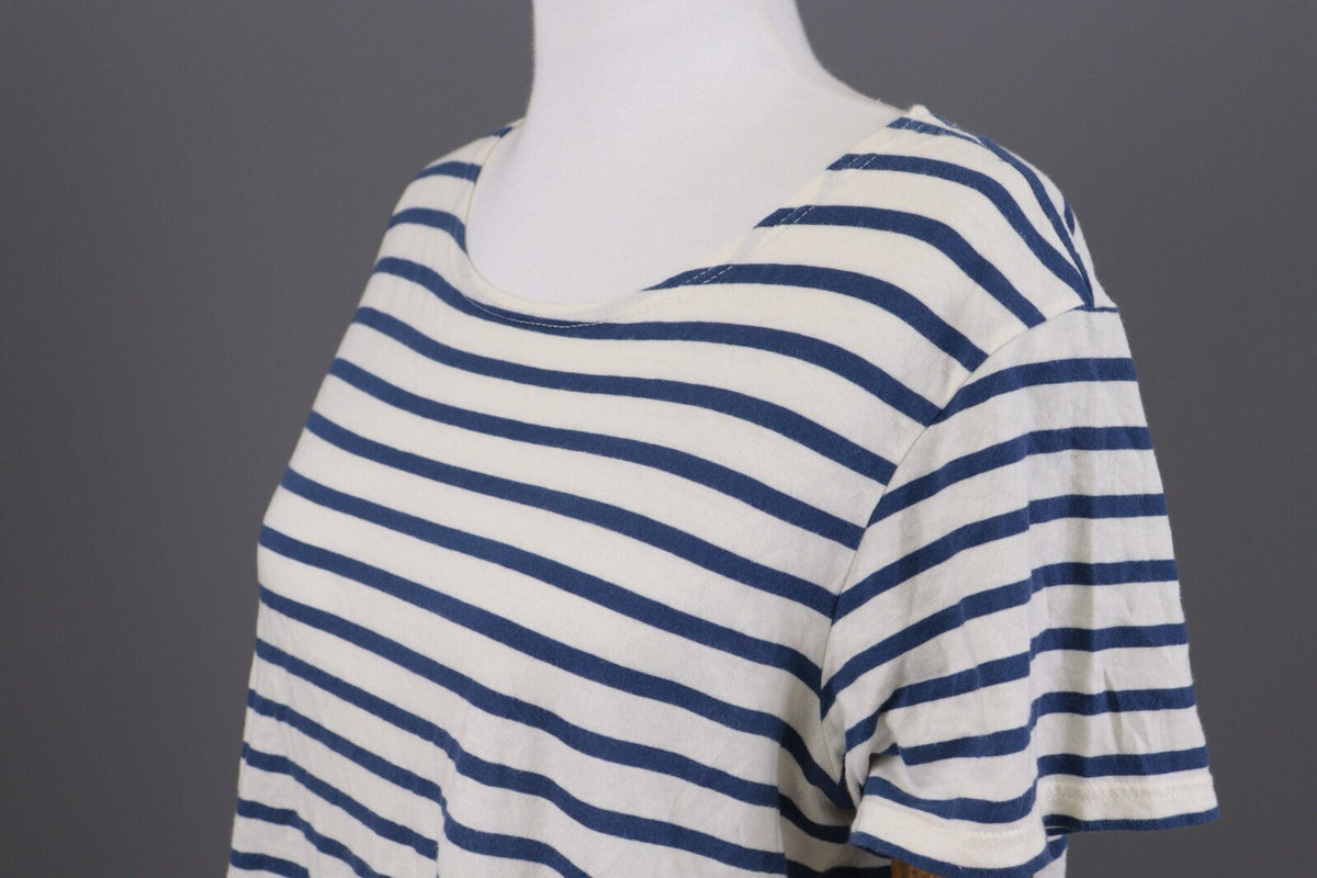 Gudrun Sjoden Multicolor Striped Short Sleeve Relaxed Blouse Shirt – Size L