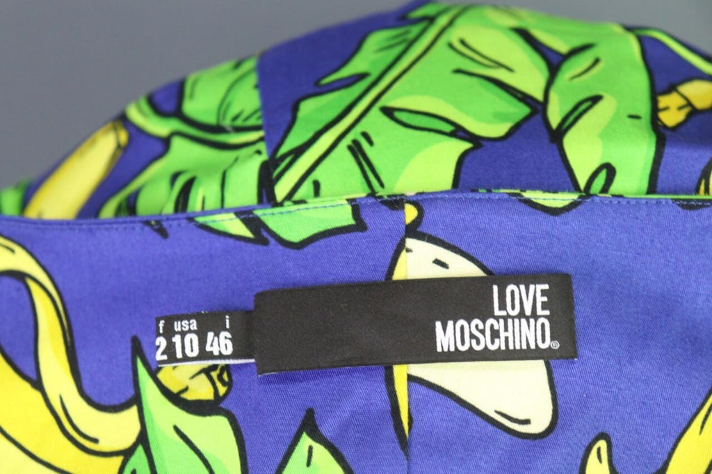 LOVE MOSCHINO Multicolor Fruits Sleeveless A-Line Short Dress – Size US 10 / I 46