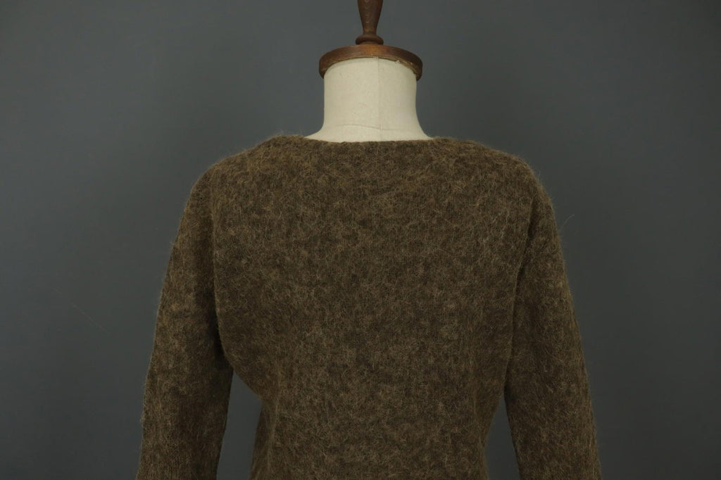 GUDRUN SJODEN Brown Long Sleeve Regular Fit Round Neck Pullover Sweater – Size L