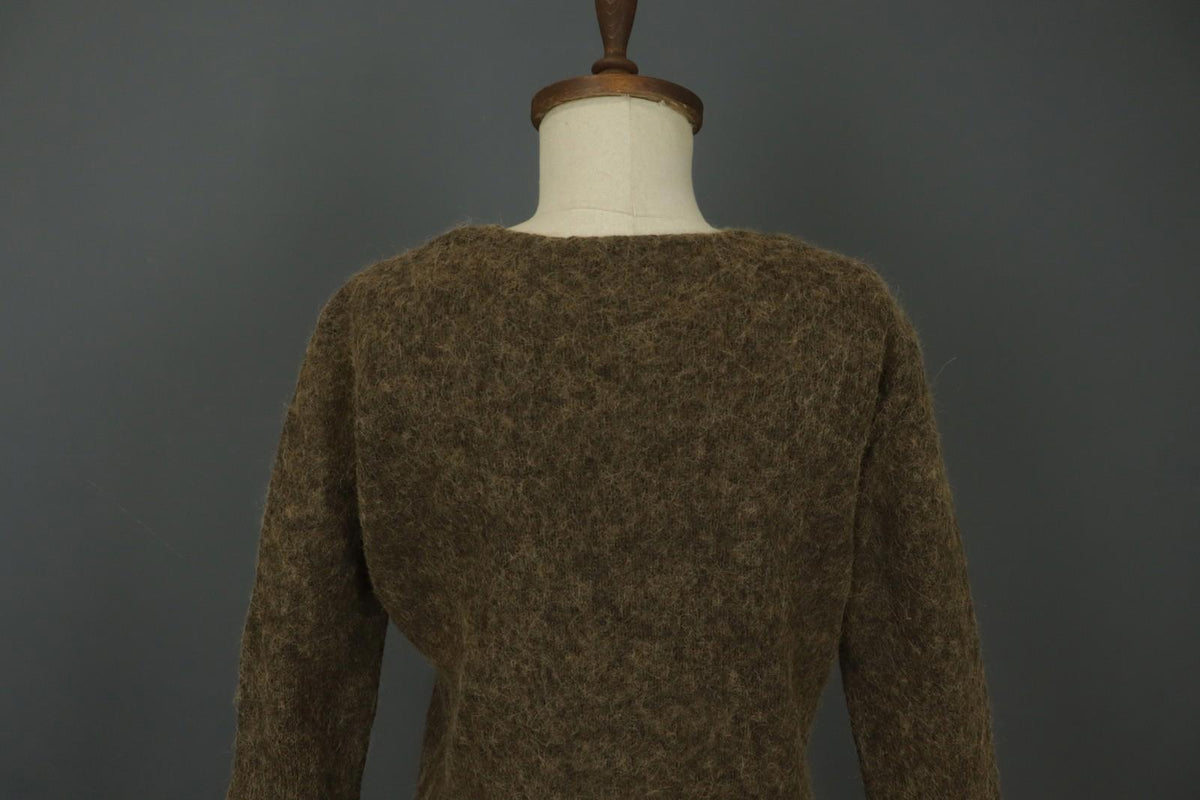 GUDRUN SJODEN Brown Long Sleeve Regular Fit Round Neck Pullover Sweater – Size L