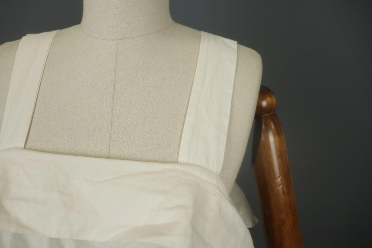 BARBARA LANG Cotton Square Neck Sleeveless Knee Length Pullover Tank Dress Sz L