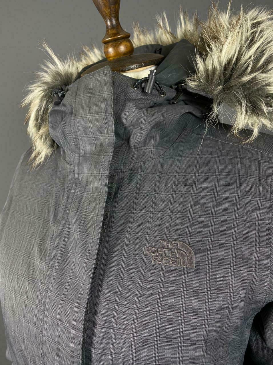 The North Face Grey Hooded Goose Down Zip Up Belted Jacket – Women's XS