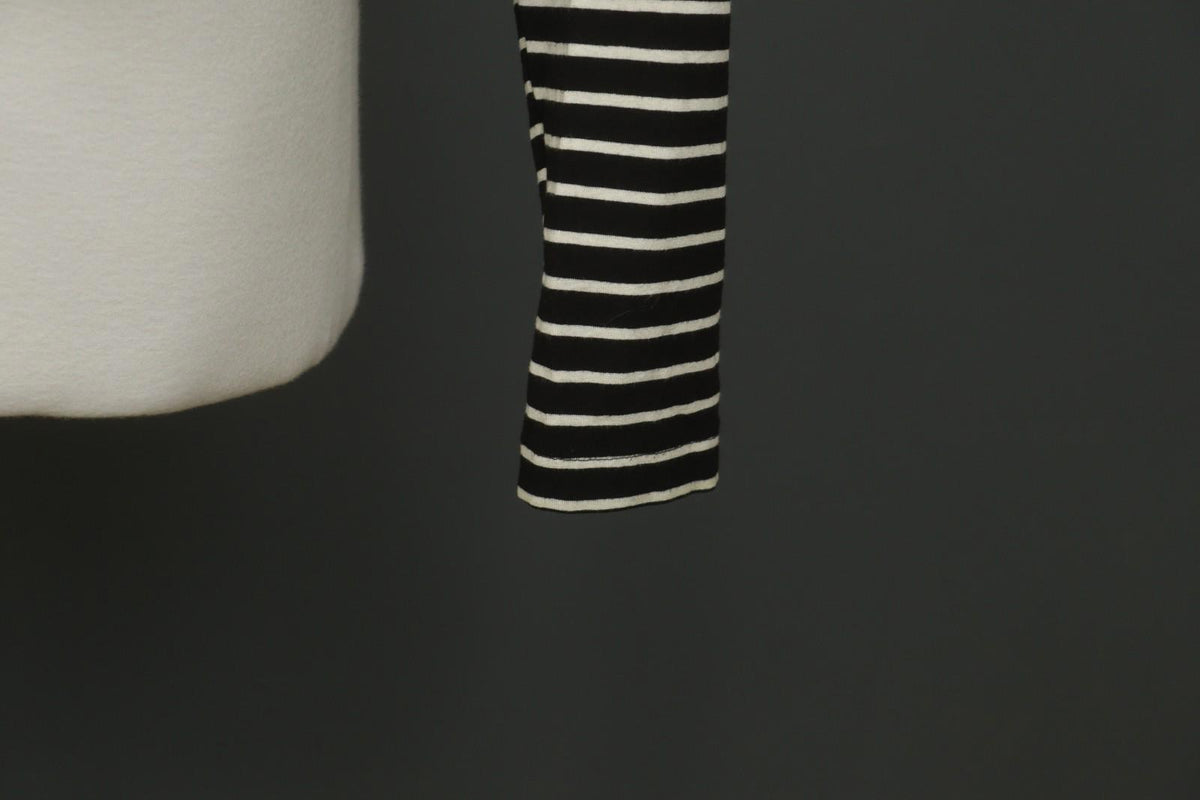MARIMEKKO Samu-Jussi Koski Black White Stripe Open Front Cardigan Sweater – Size L