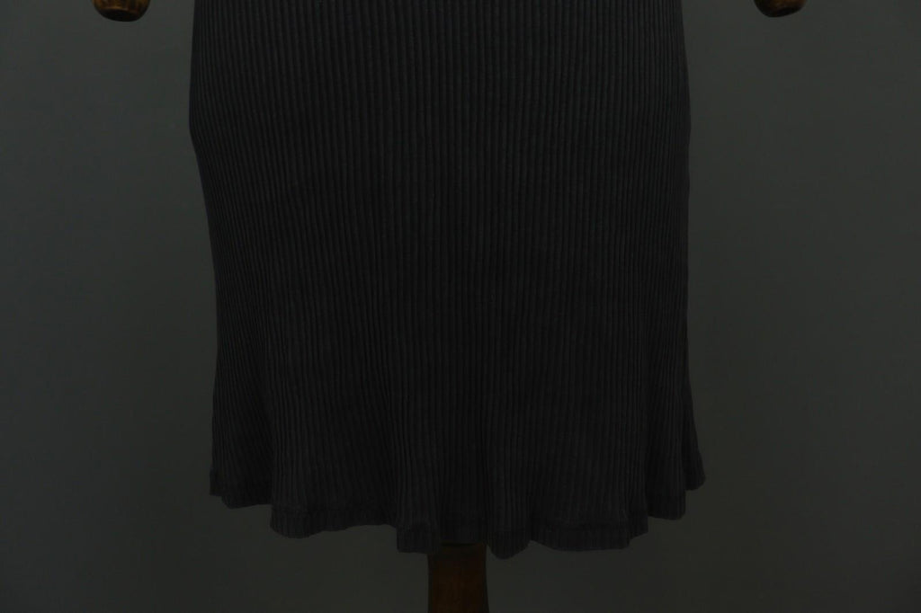 GUDRUN SJODEN Black Lyocell Short Sleeve Round Neck Pullover Shift Dress – Size M