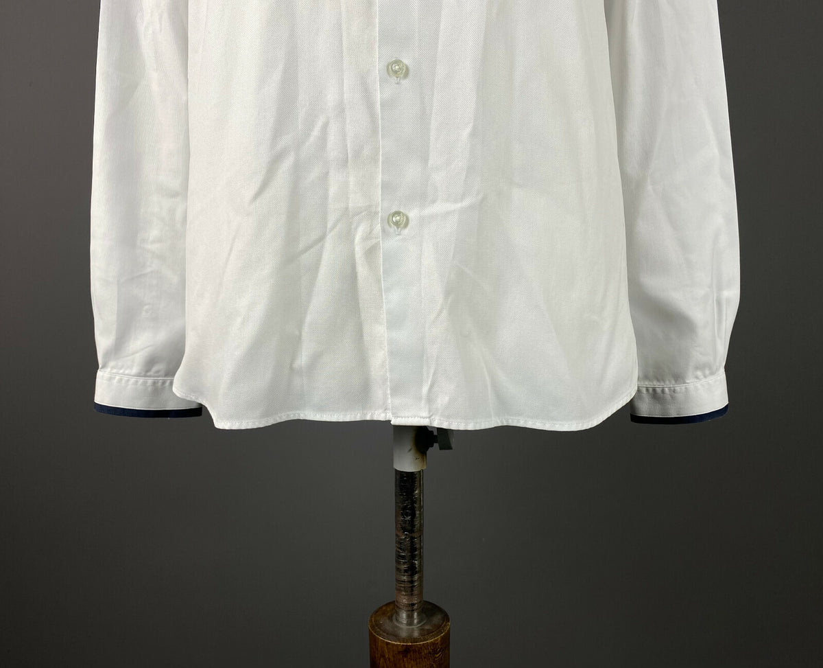 The Kooples White Cotton Fitted Button Down Long Sleeve Shirt – Women's M