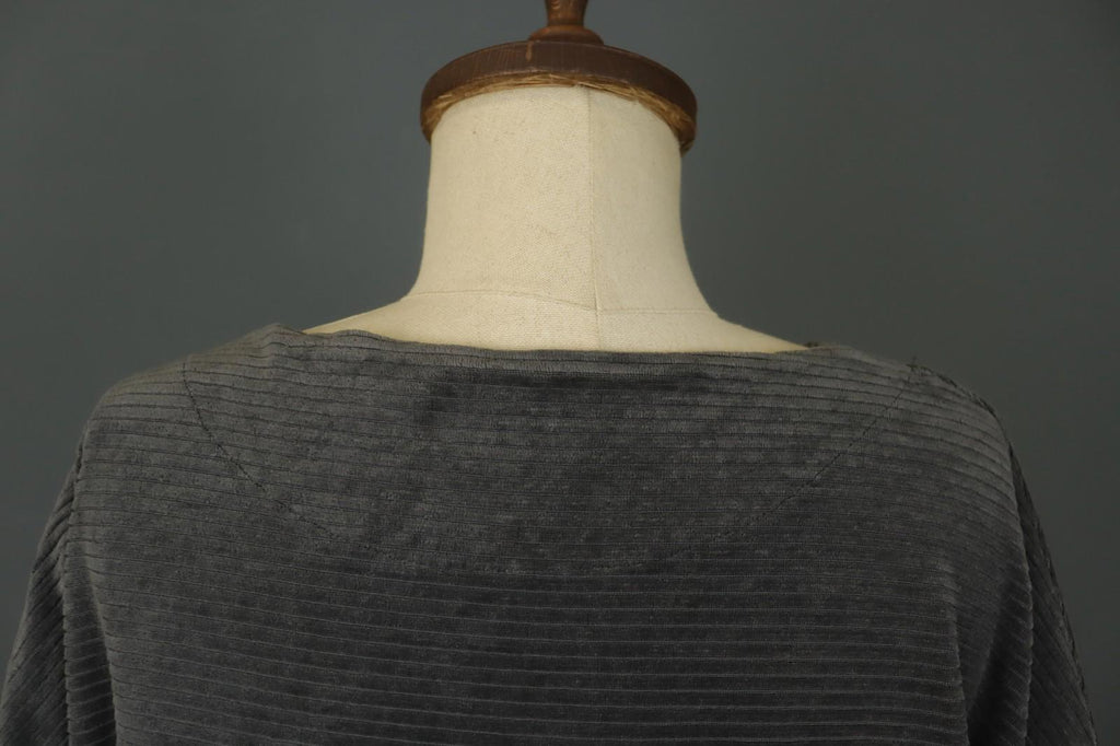 GUDRUN SJODEN Gray Cotton Long Sleeve Crew Neck Pullover Sweater – Size M