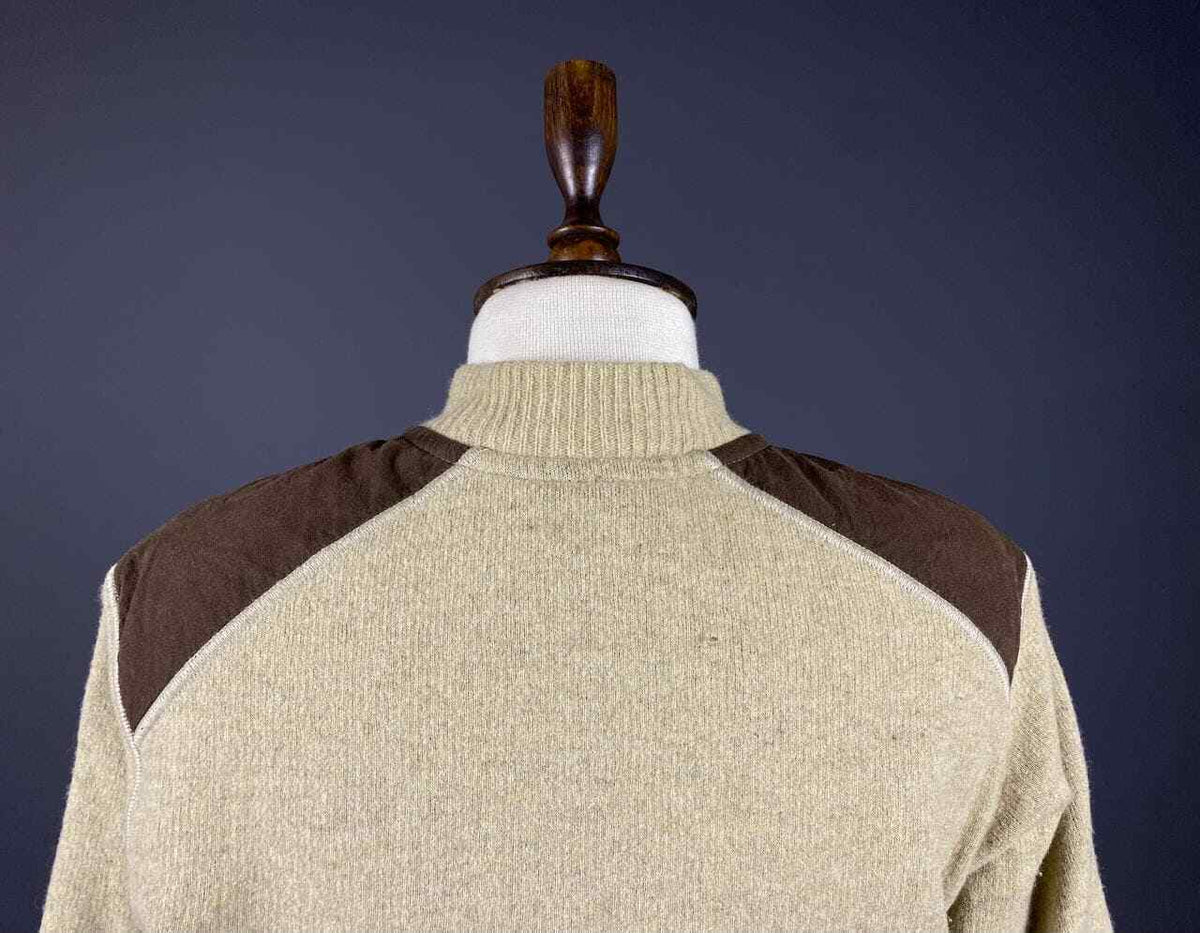 Patagonia USA Beige Wool Full Zip Winter Fleece Sweater – Women's M