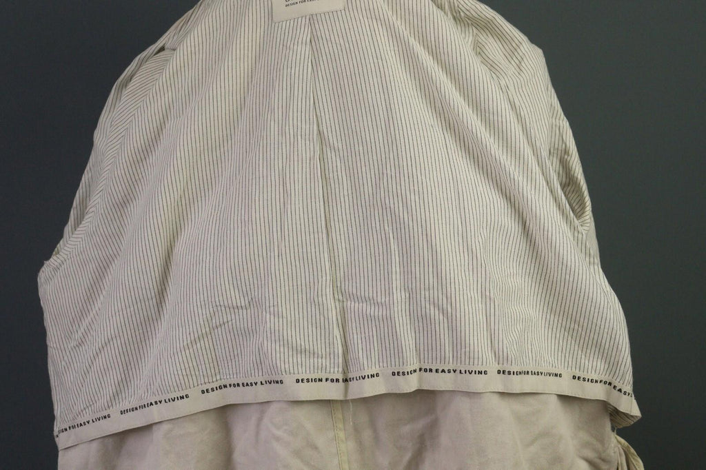 'S MAX MARA White Cotton Ramie Overcoat Coat Jacket – Size 12