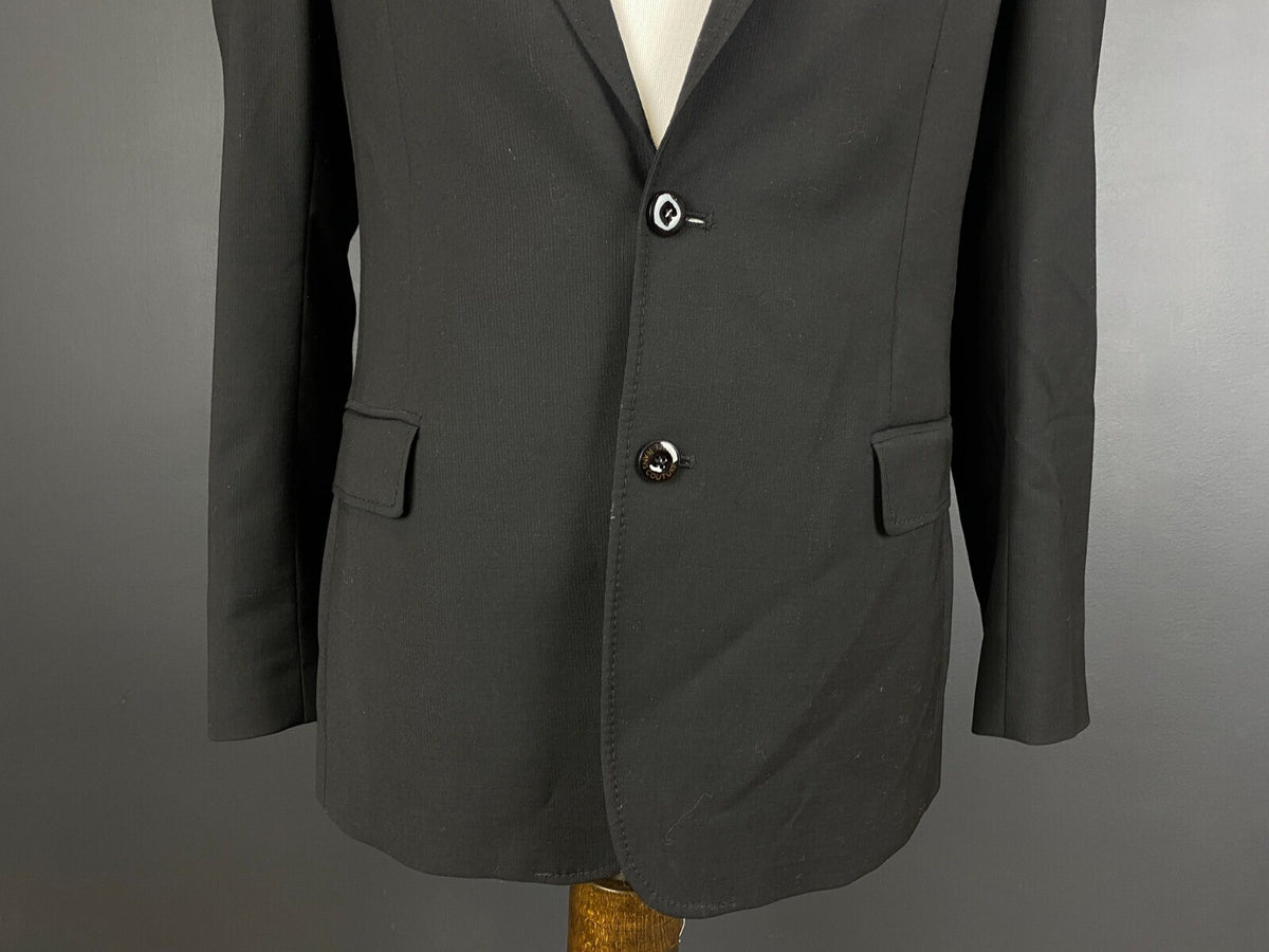 Versace Jeans Couture Black Wool 2 Button Sport Coat – Size M / EU 48 / US 38