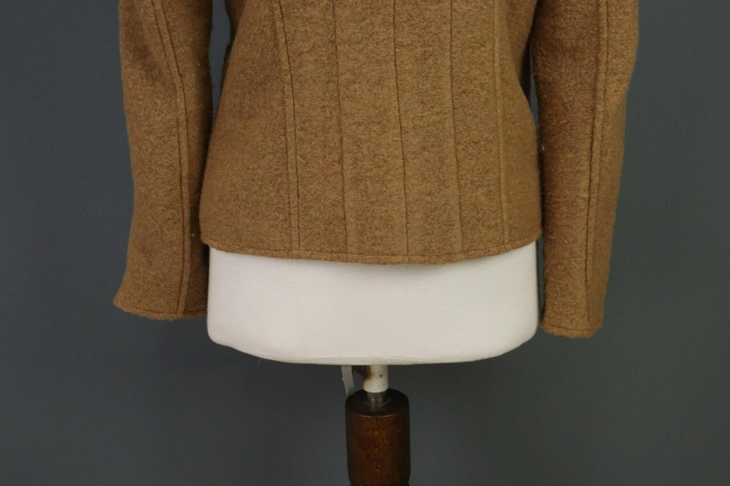EMILY VAN DEN BERGH Brown Wool Knit Button Blazer Cardigan – Size 40