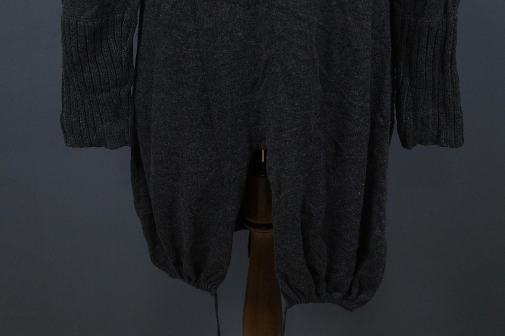 GUDRUN SJODEN Gray Long Sleeve Lagenlook Knit Cardigan Sweater – Size M