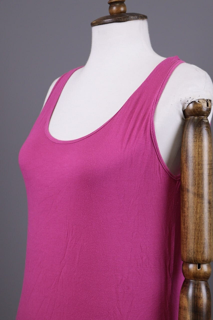Gudrun Sjoden Pink Bodycon Sleeveless Tunic Blouson Dress – Size M – Used