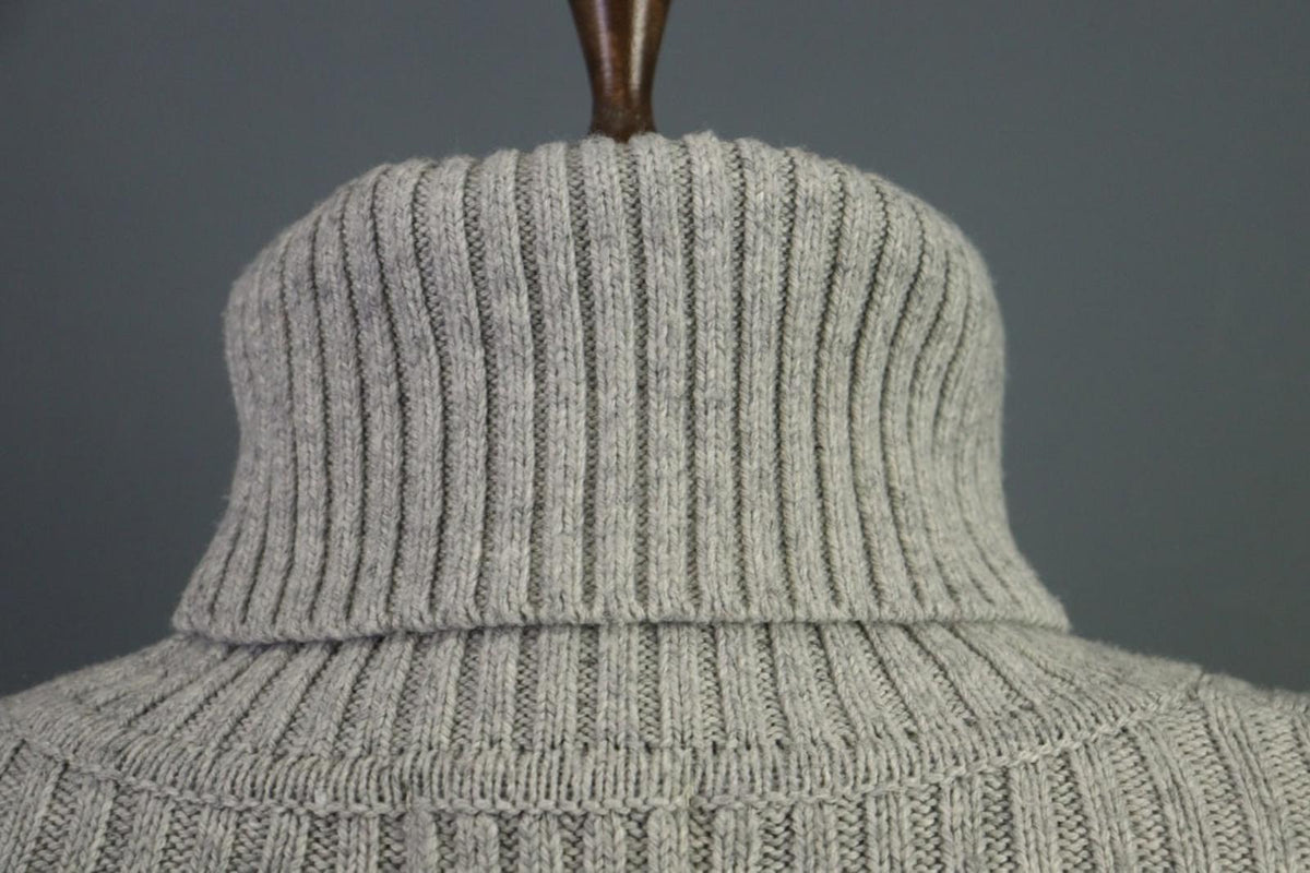 LINDEX Jean Paul Gaultier Gray Turtle Neck Ribbed Sleeve Pullover Sweater – Size L