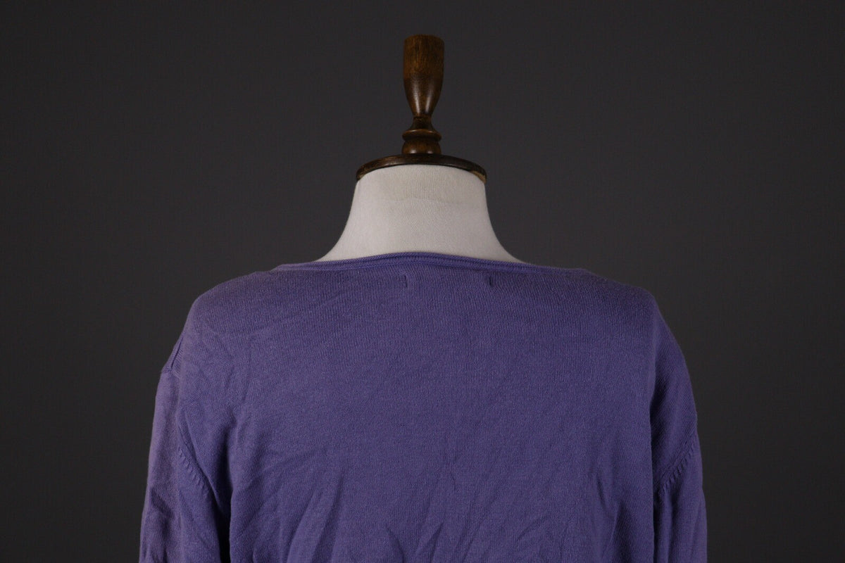 Gudrun Sjoden Blue Knit Cardigan Sweater – Size L