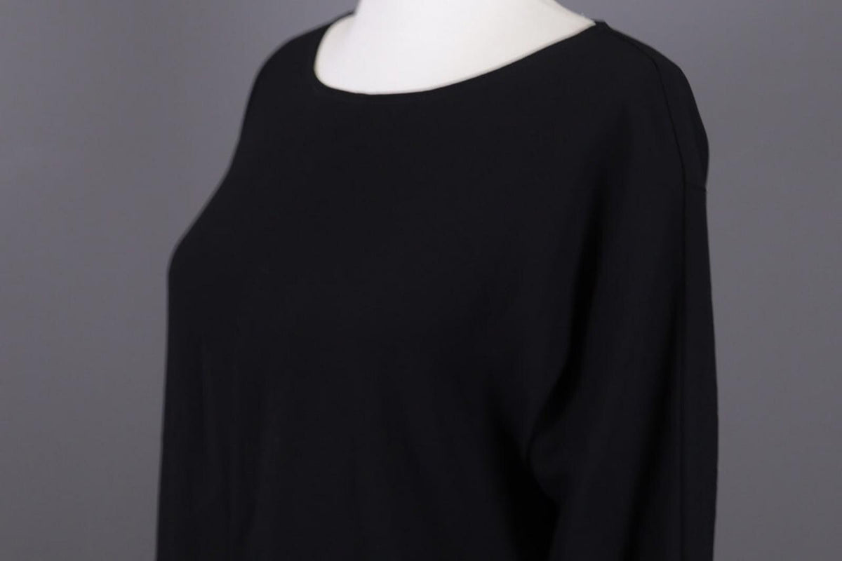 BNWT OSKA Black Lagenlook Oversize Long Sleeve Sweater Midi Dress – Size 1