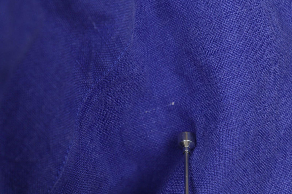 OSKA Blue 100% Linen Long Sleeve Collared Button Front Basic Jacket – Size 2