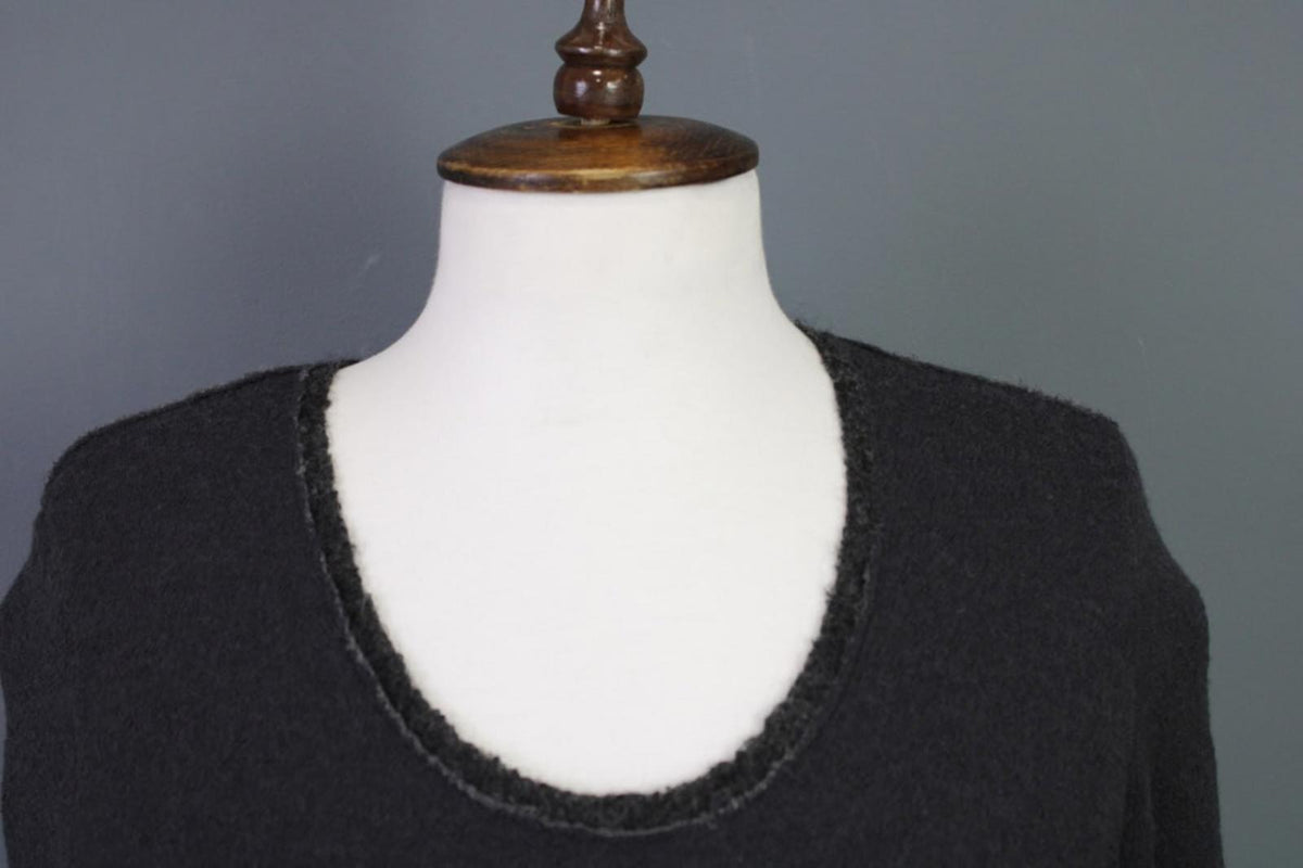 TRANSIT PAR-SUCH Gray Regular Fit Crew Neck Long Sleeve Pullover Sweater – Size 2