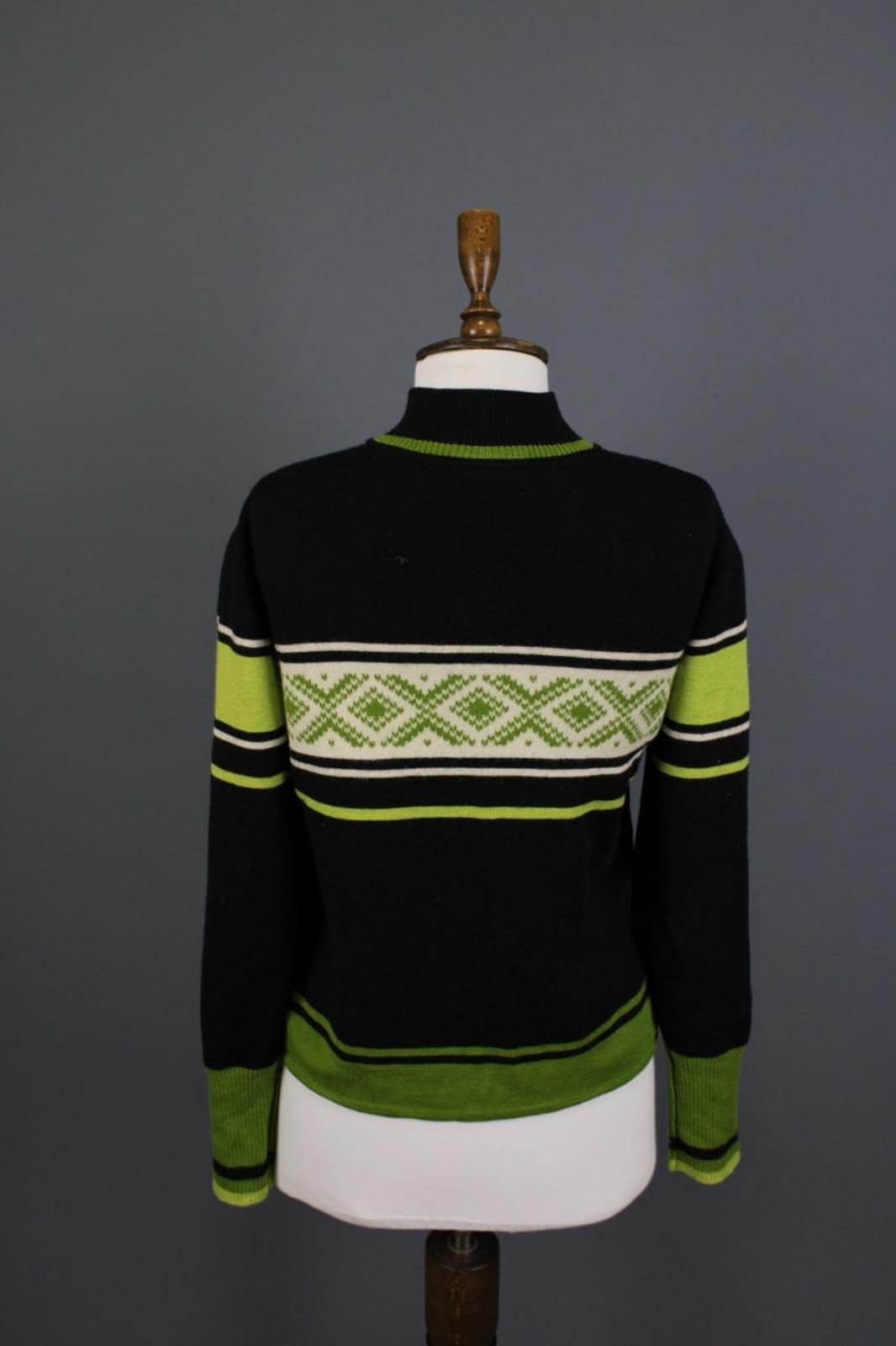 DALE OF NORWAY Multi Fair ISle Mock Neck Raglan Sleeve 1/4 Zip Sweater – Size M