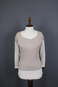 FABIANA FILIPPI Multicolor Crew Neck Long Sleeve Pullover knit Top – Size S/M