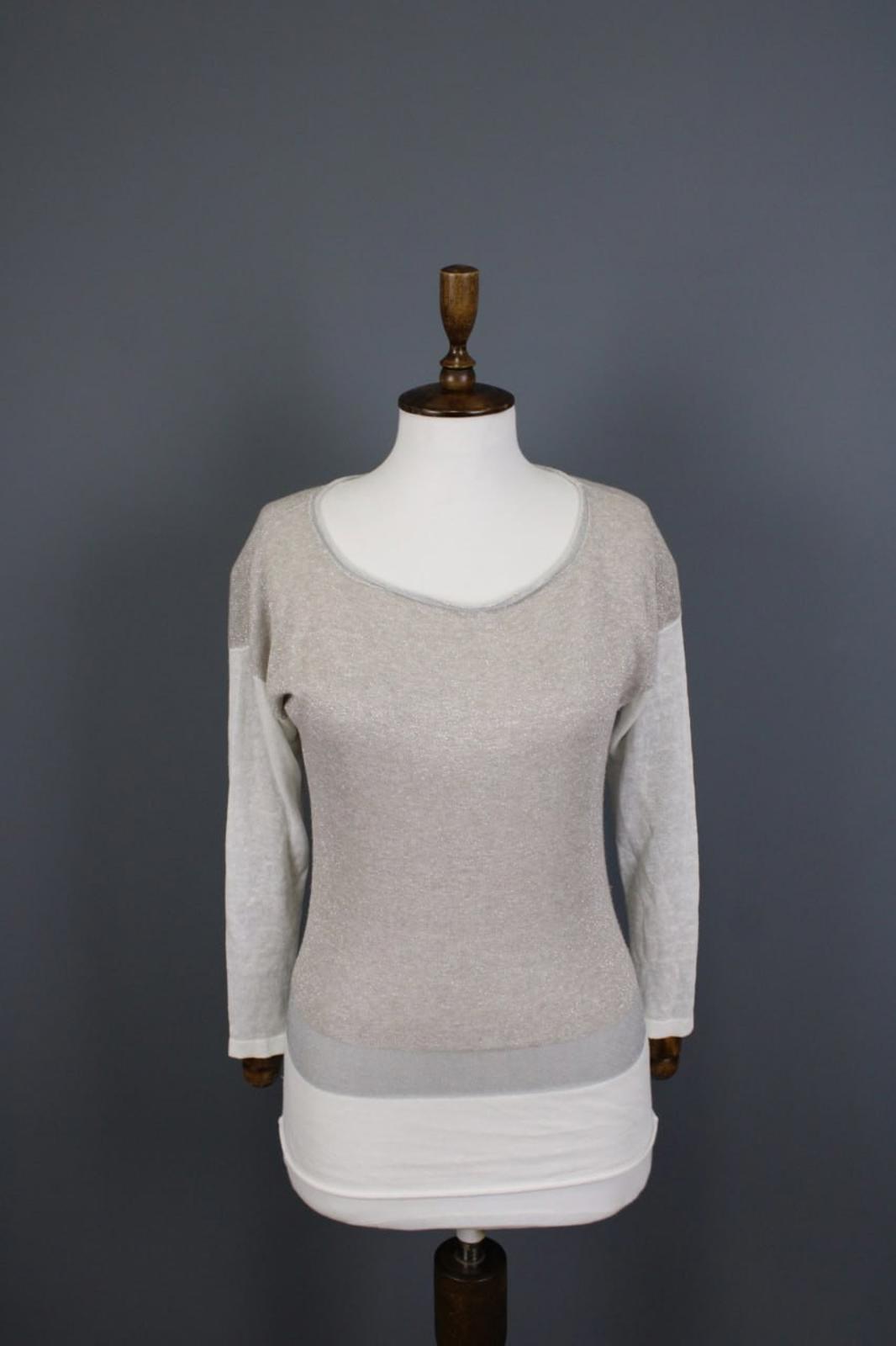 FABIANA FILIPPI Multicolor Crew Neck Long Sleeve Pullover knit Top – Size S/M