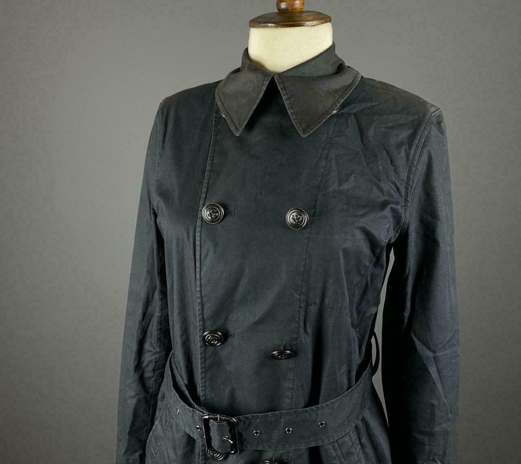 Ralph Lauren Black Belted Double Breasted Coat Jacket – Women's 6