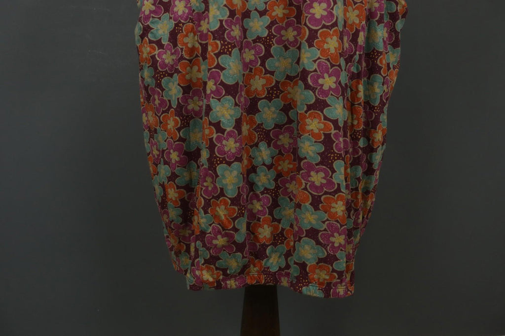 GUDRUN SJODEN Multi Modal Floral Crew Neck Long Sleeve Shift Dress – Size M