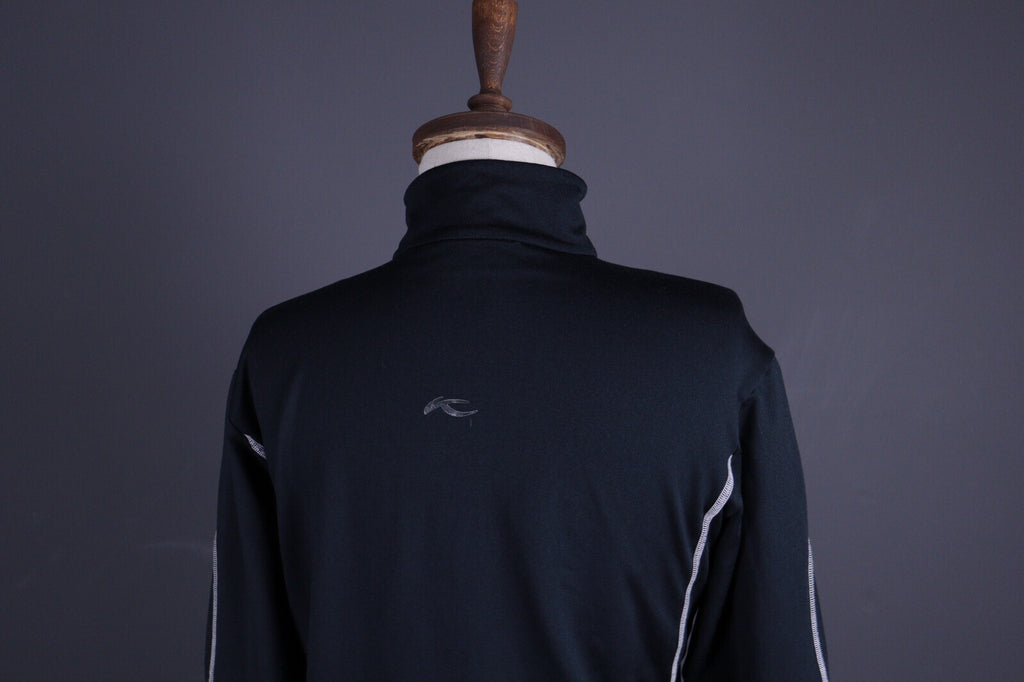 KJUS Black Fleece Pullover Activewear Outdoor Ski Fleece Base Layer 42 / XL
