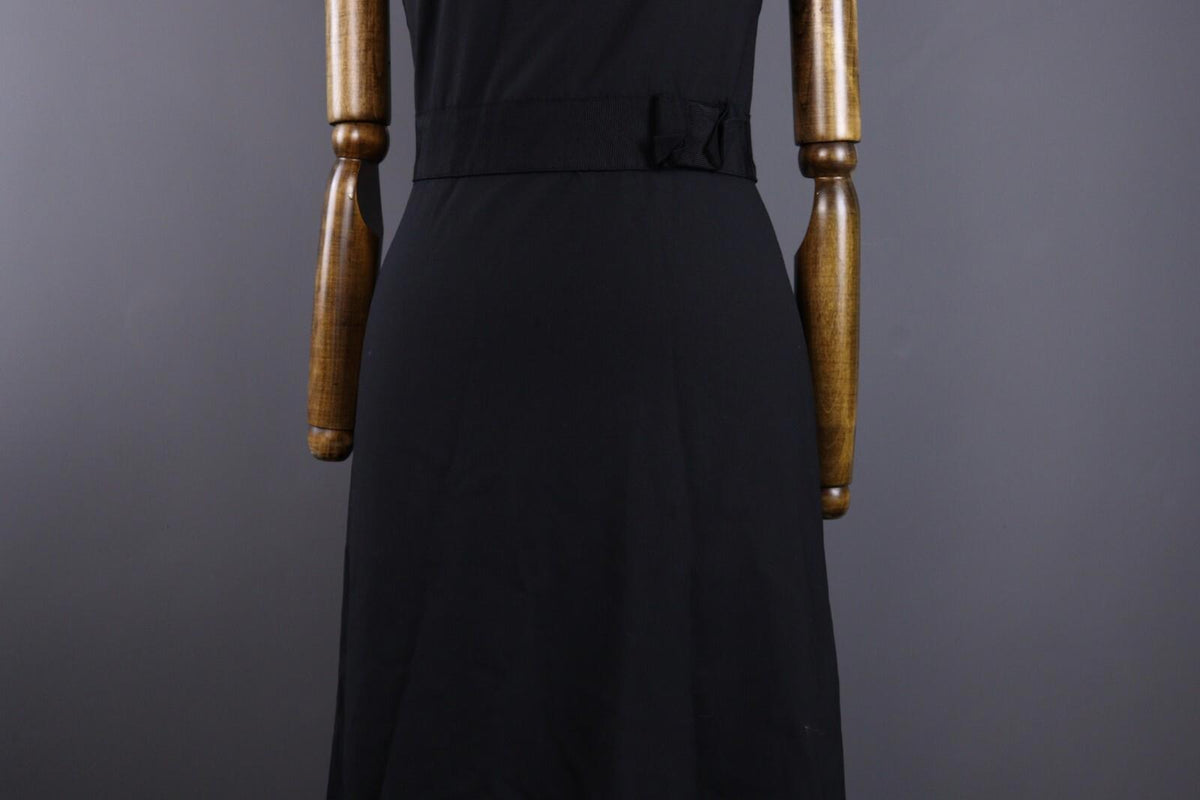 THEORY Black Sleeveless Belted Zip Up A-Line Sheath Midi Dress – Size 6