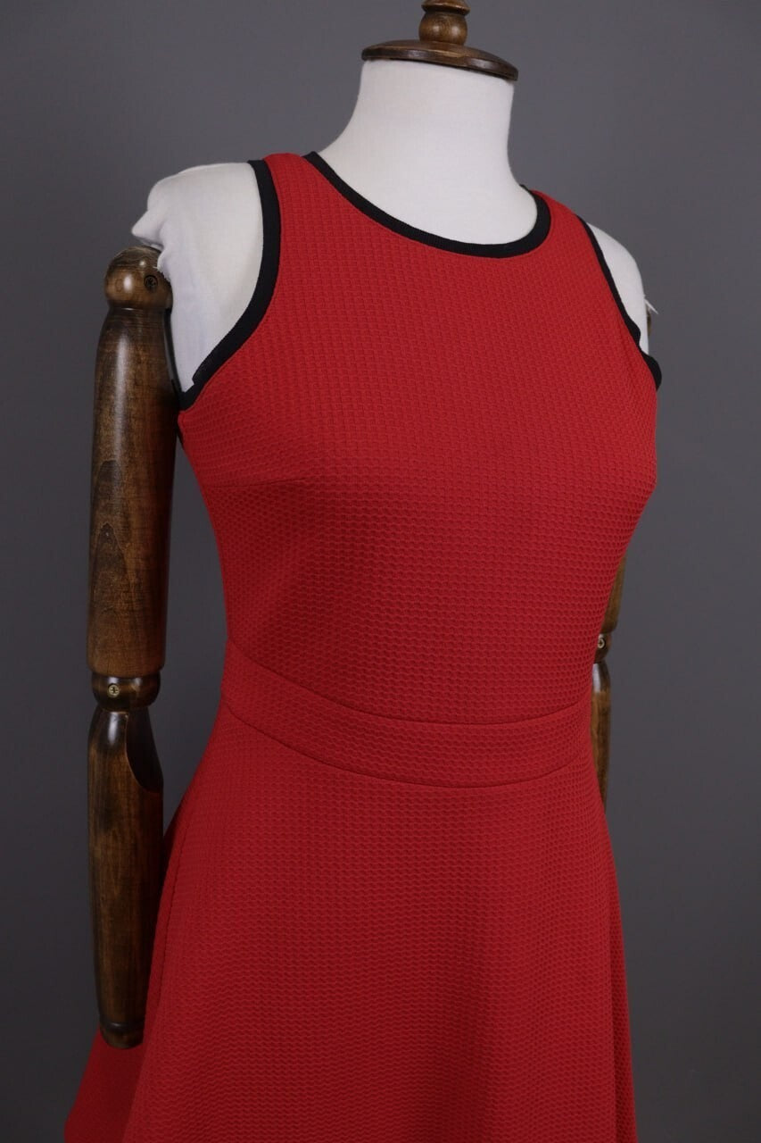 Pinko Red Sleeveless Evening Bodycon A-Line Short Dress – Size I 42 / GB 10 – Used