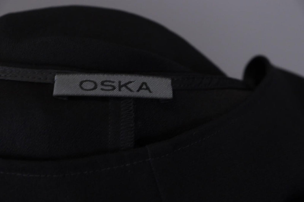 BNWT OSKA Black Lagenlook Oversize Long Sleeve Sweater Midi Dress – Size 1