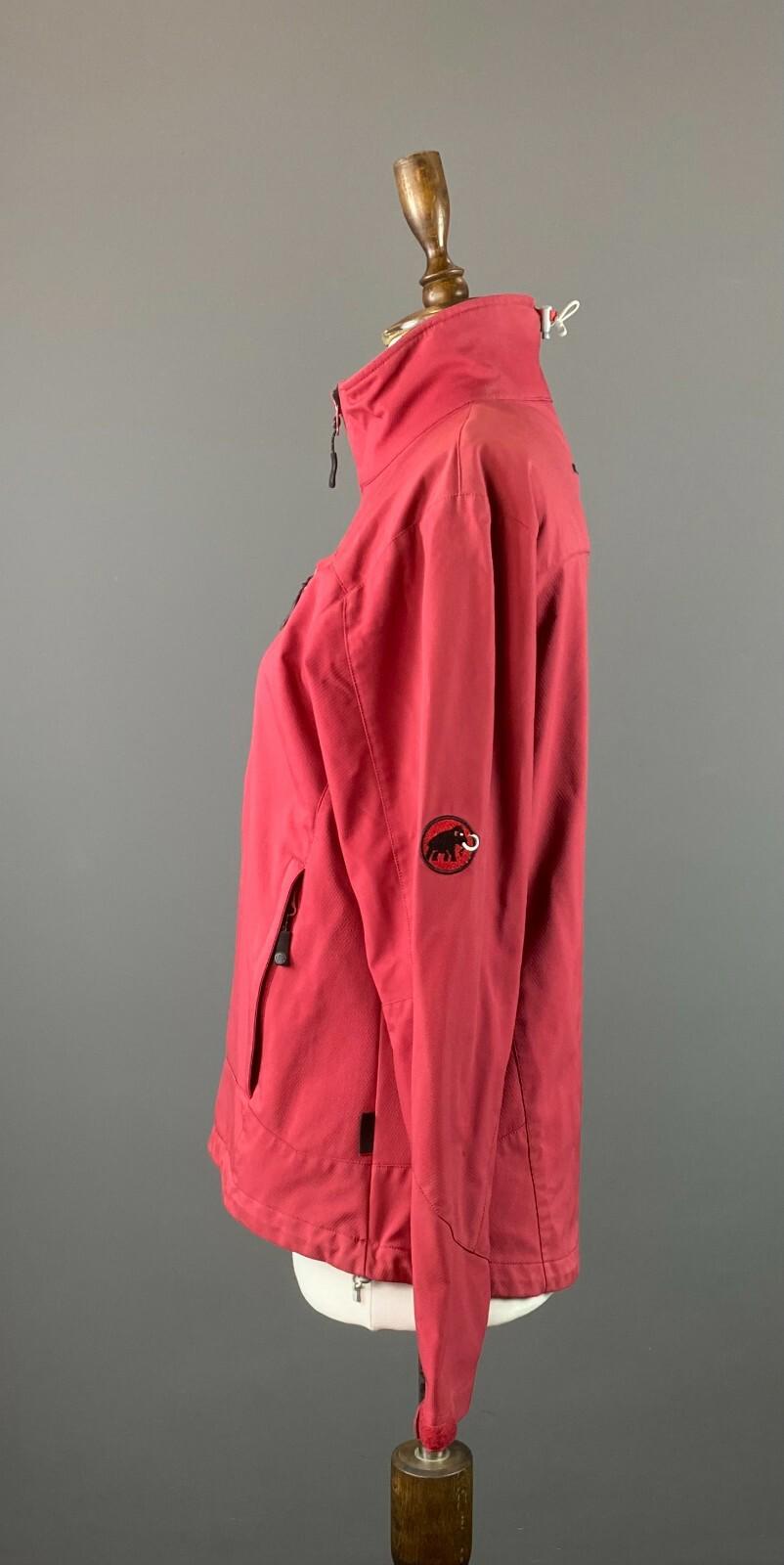 MAMMUT SOFT TECH Red Full Zip High Neck Soft Shell Jacket – Size L