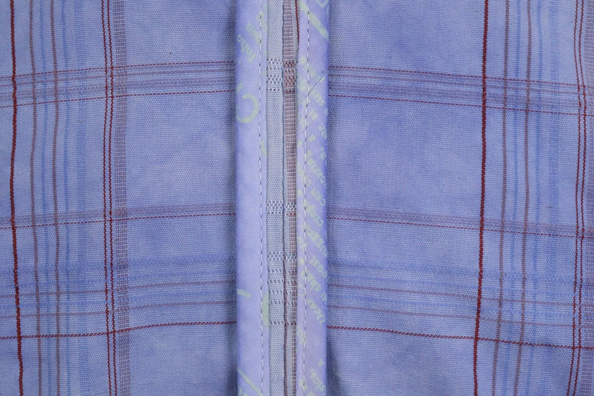 BNWT GALLIANO Blue Check Three Button Blazer Jacket – Size 26 / 40