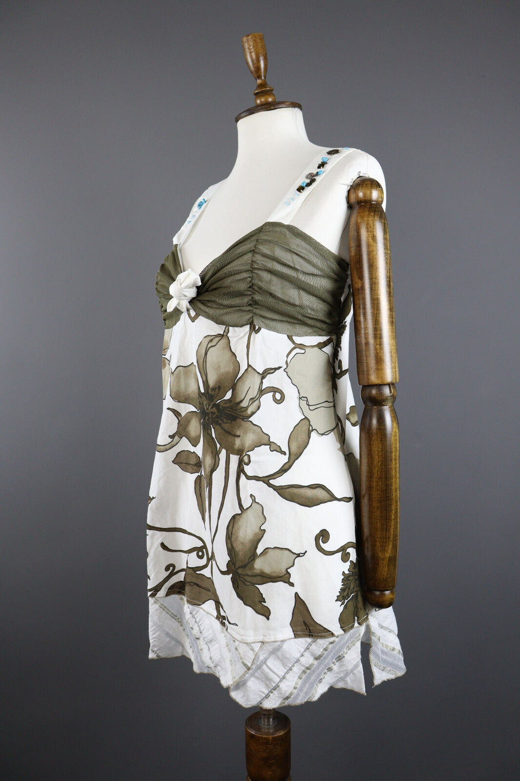 Elisa Cavaletti Floral Summer Beach Sundress Cocktail Party Dress – Size 42