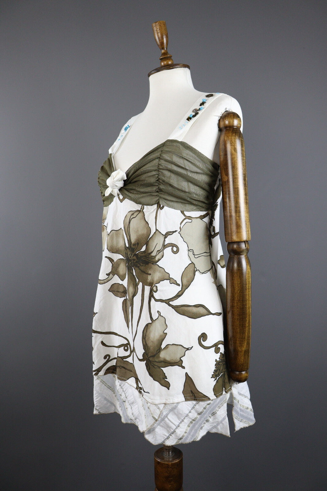 Elisa Cavaletti Floral Summer Beach Sundress Cocktail Party Dress – Size 42