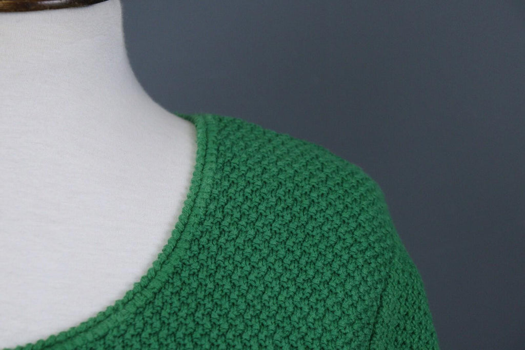 GUDRUN SJODEN Green Long Sleeve Round Neck Pullover Knit Sweater – Size M – Used
