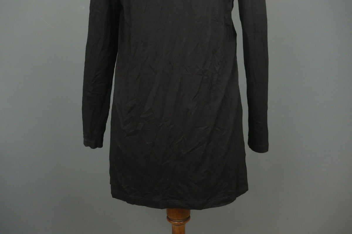 XD XENIA DESIGN Black Viscose Long Sleeve Pullover Off The Shoulder Top – Size M