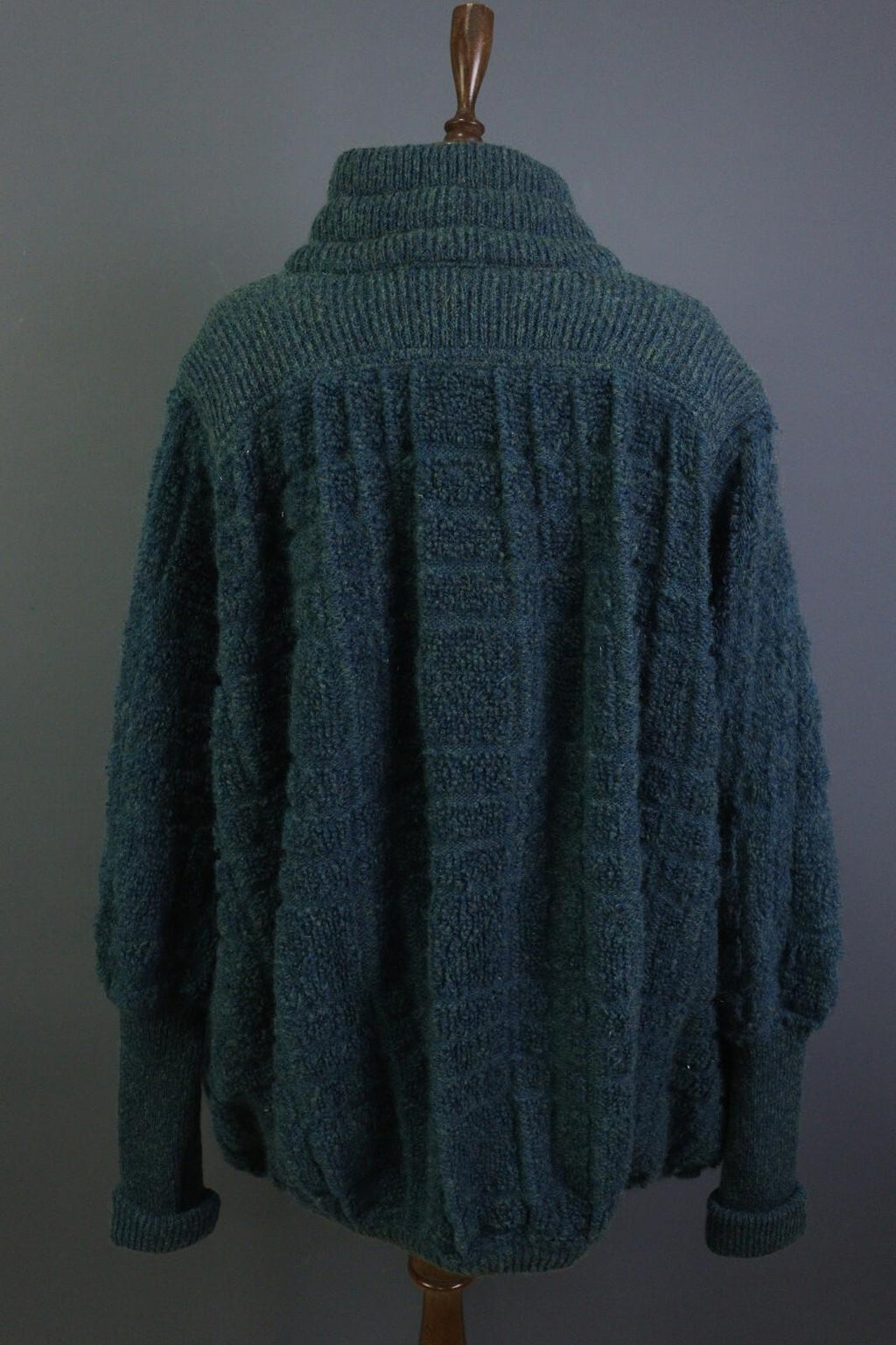 MISSONI Blue Wool Mohair Knit Long Sleeve Button Cardigan Sweater – Size L