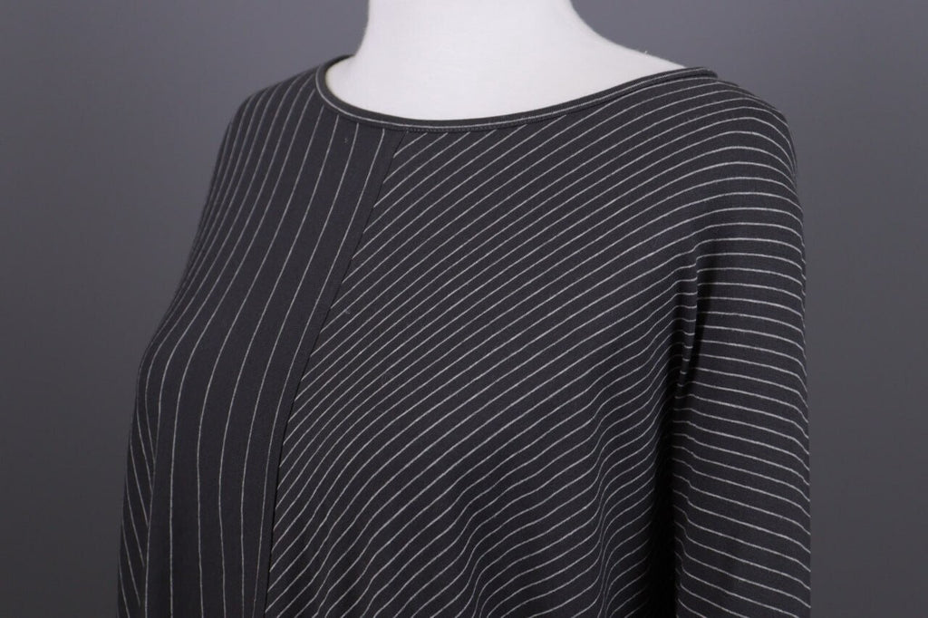 Oska Brown Striped Relaxed Lagenlook Tunic Dress – Size 2