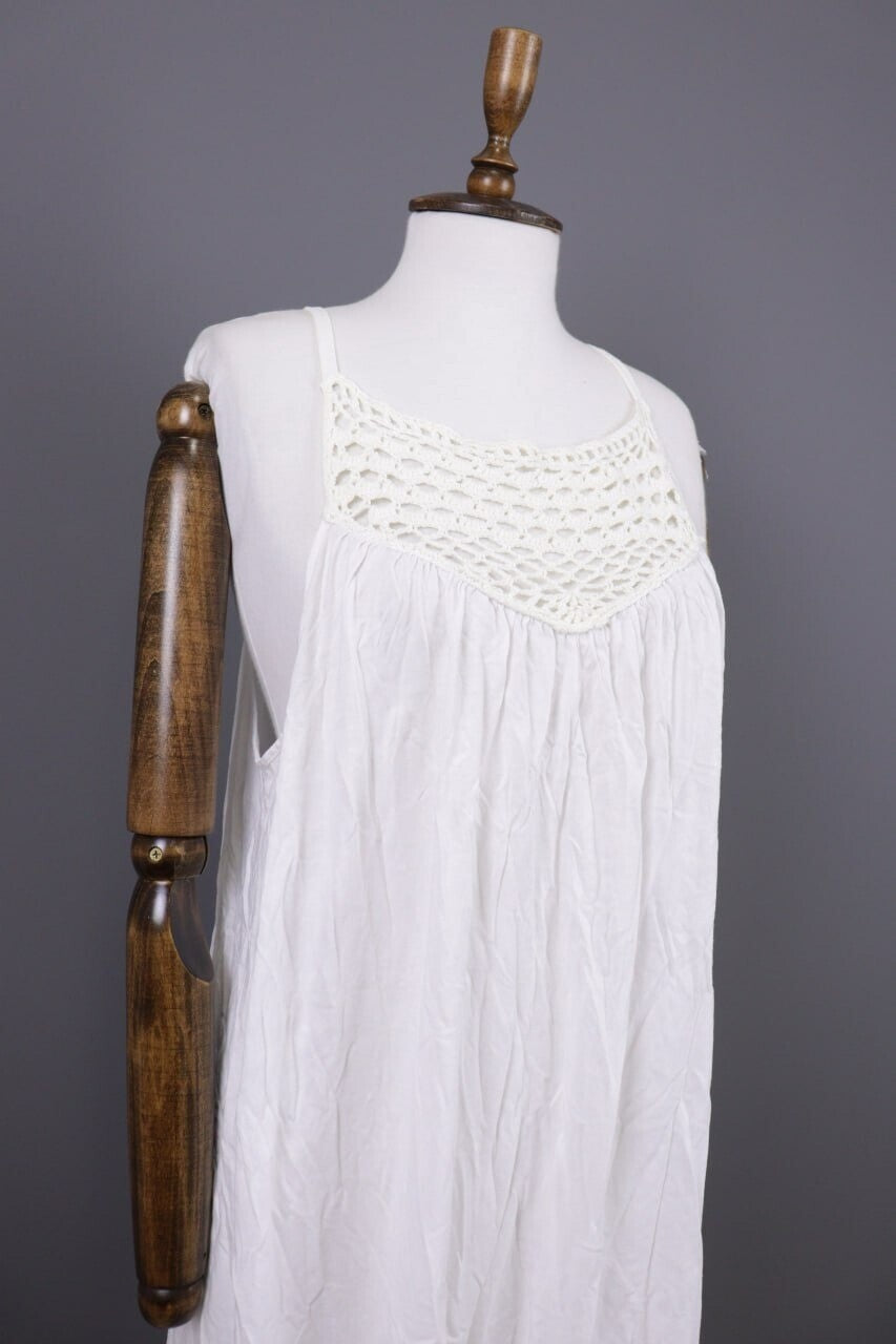 Used Lauren Ralph Lauren White Tank Midi Dress – Size S