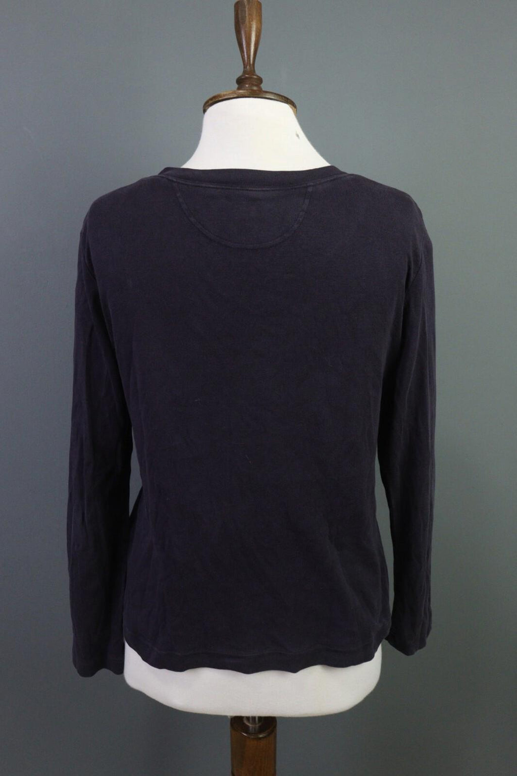 OSKA Blue Long Sleeve Round Neck Top Shirt Blouse – Size 2