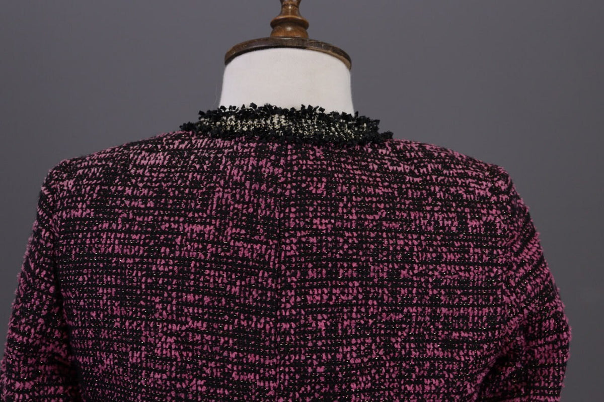 The Kooples Purple Embroidered Open Front Cardigan Jacket – Size 32