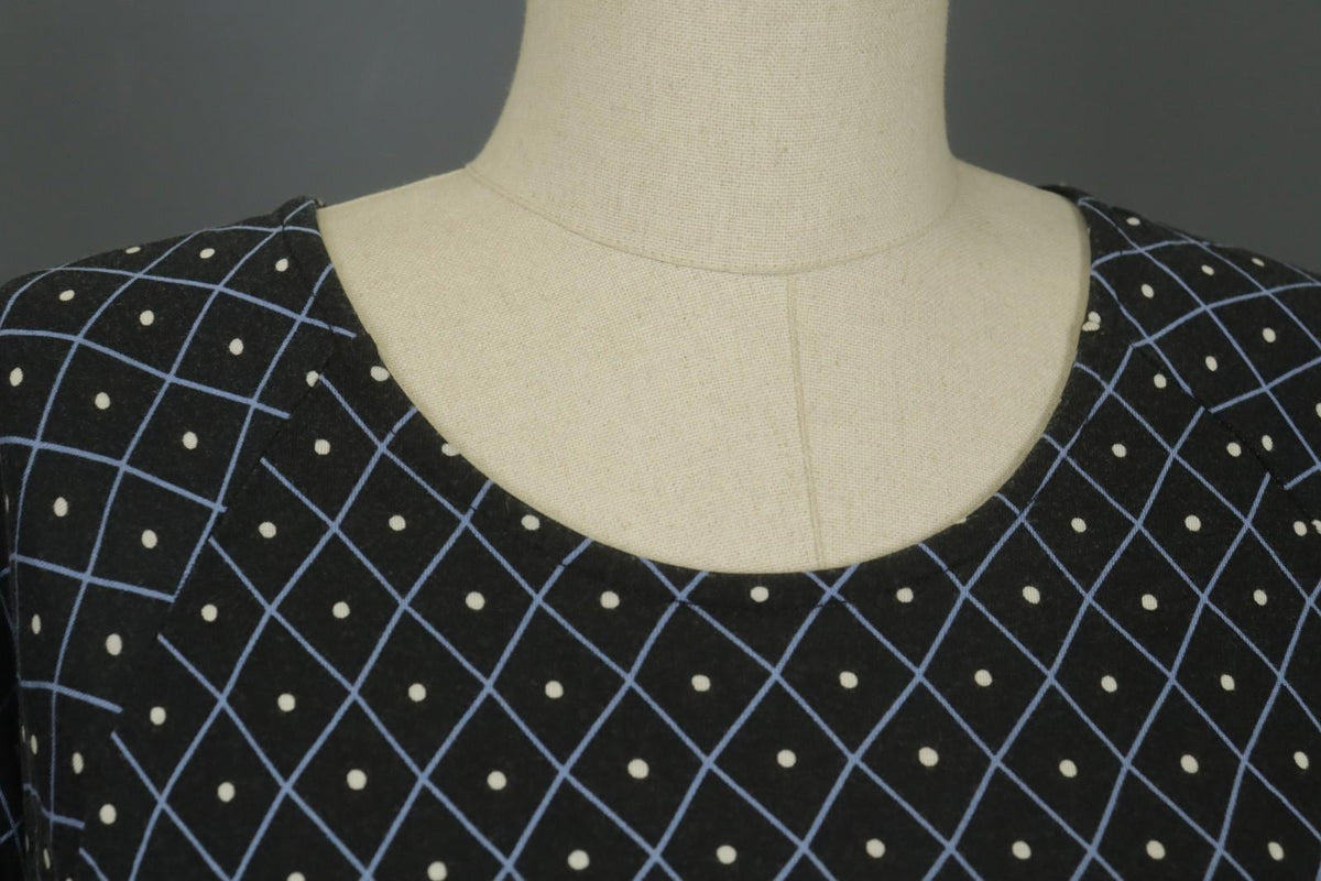 GUDRUN SJODEN Multicolor Modal Dotted Short Sleeve Round Neck Blouse Top – Size S