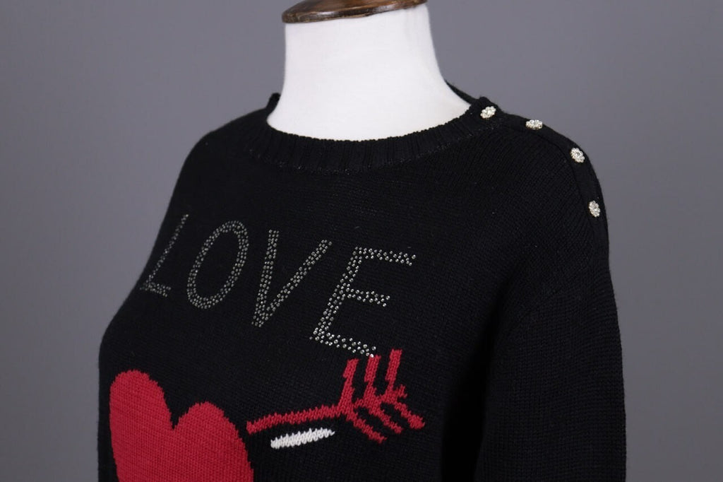 Princess Goes Hollywood Black Love Story Cashmere Knit Sweater – Size 36