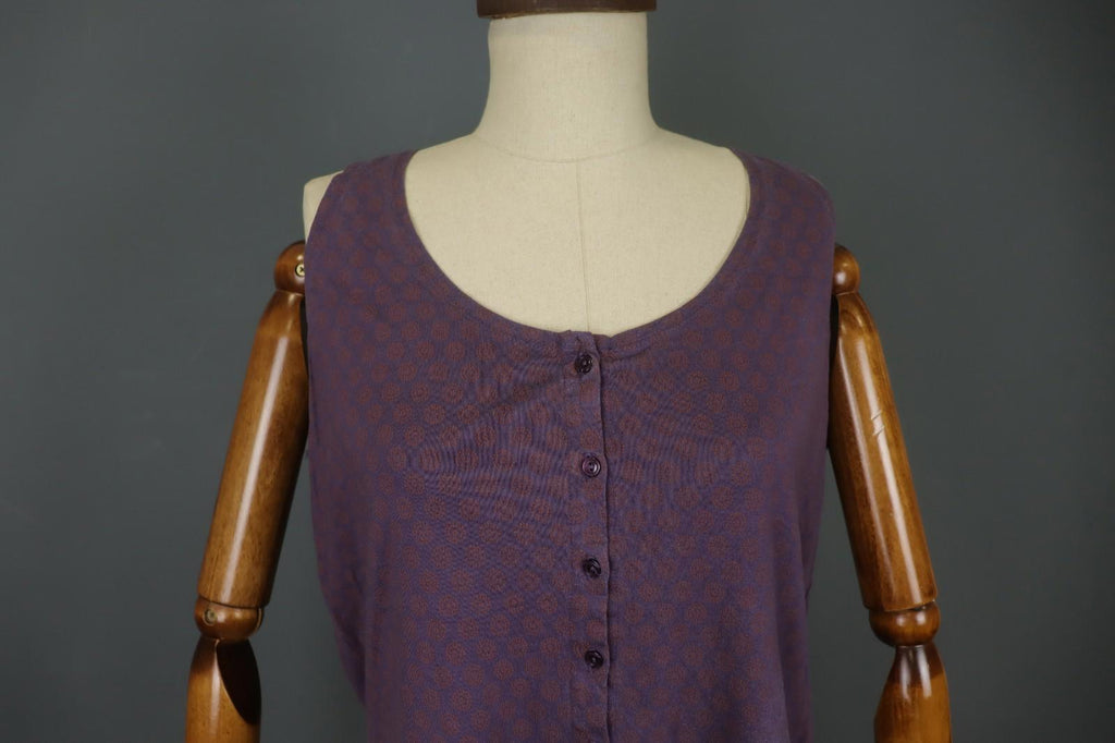 GUDRUN SJODEN Multi Floral 100% Lyocell Sleeveless Button Front Cardigan – Size XL