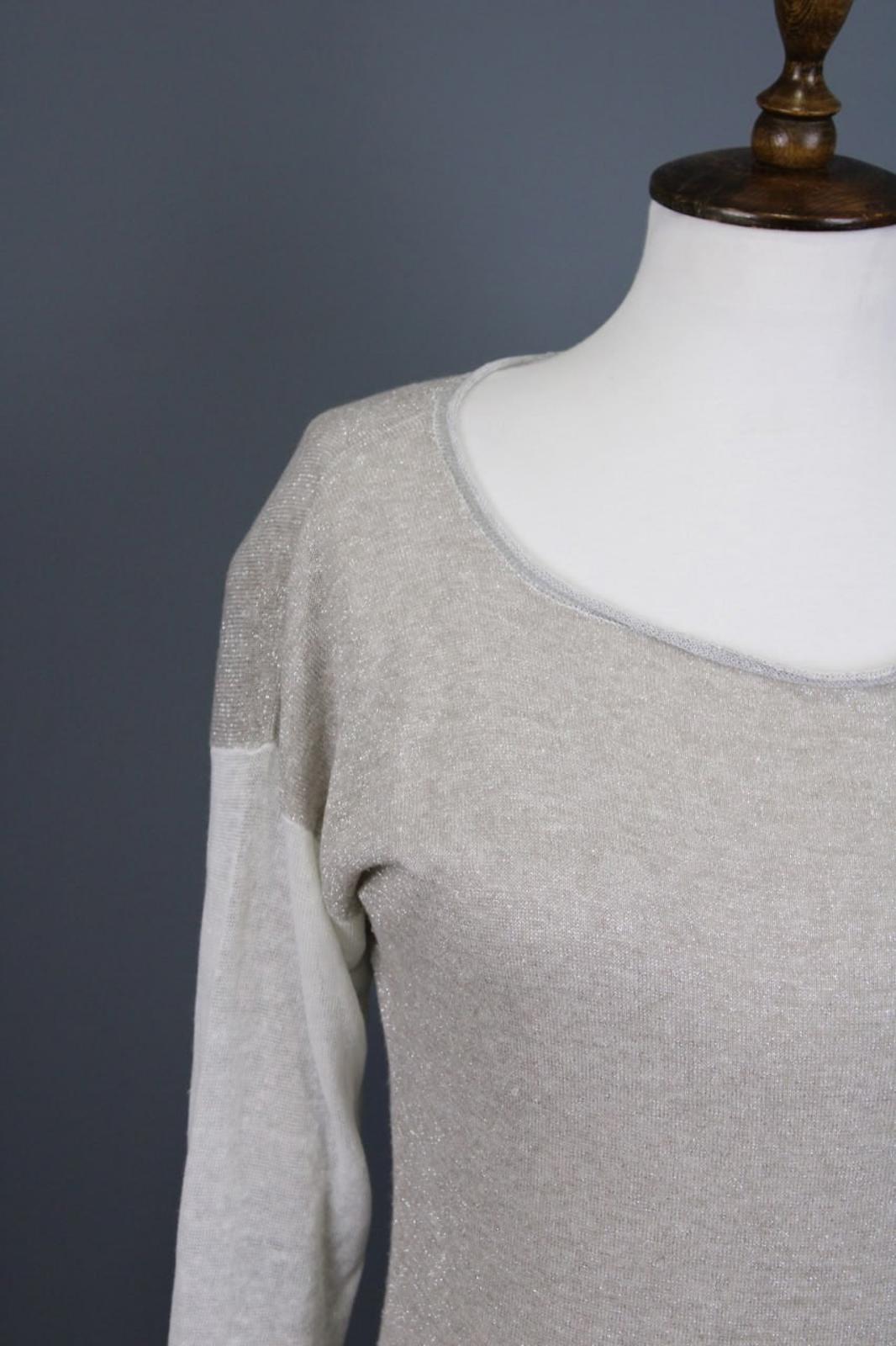FABIANA FILIPPI Multicolor Crew Neck Long Sleeve Pullover knit Top – Size S/M