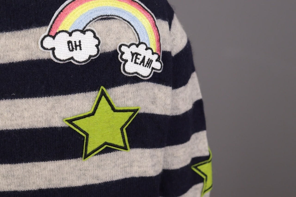 Princess Goes Hollywood Stripe Wool Cashmere Knit Sweater – Size 36