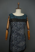 SAVE THE QUEEN Multicolor Sleeveless Round Neck Back Zip Midi Shift Dress Sz XL