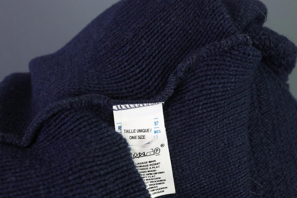 SAINT JAMES Blue Cable Wool Knit Poncho Lagenlook Sweater – Size OS