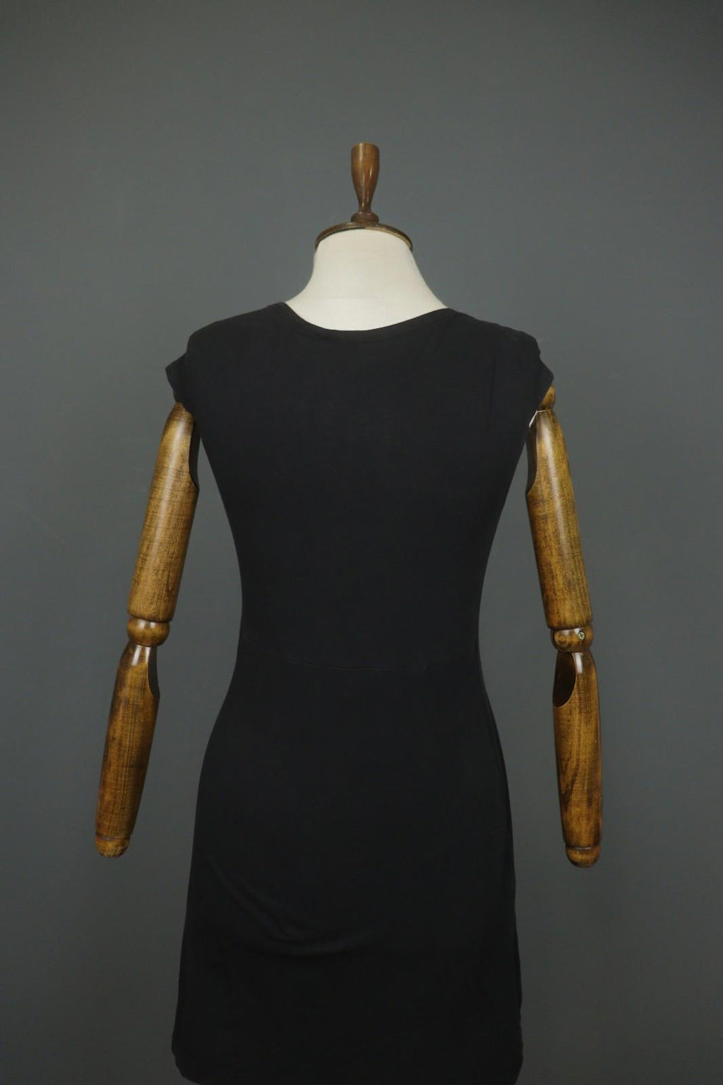 GUDRUN SJODEN Black Cotton Round Neck Sleeveless Pullover Tank Dress – Size S