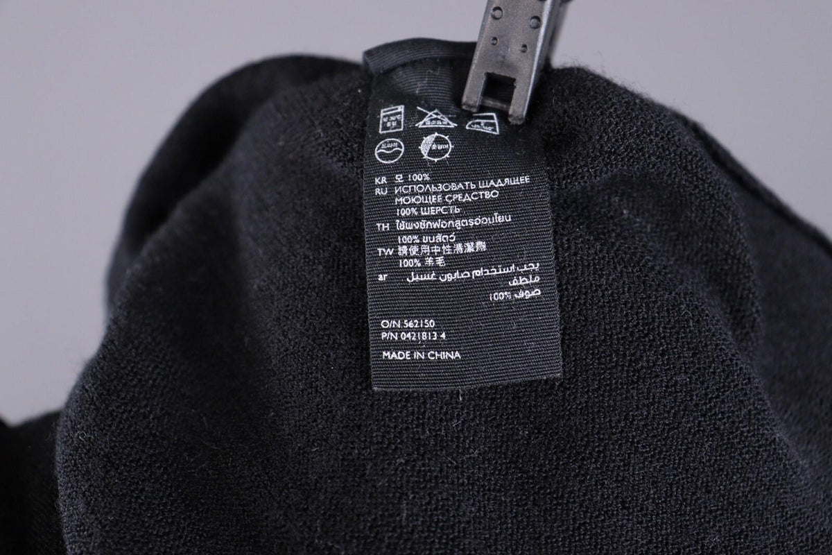 COS Black Wool Designer Long Sleeve Sweater – Size S